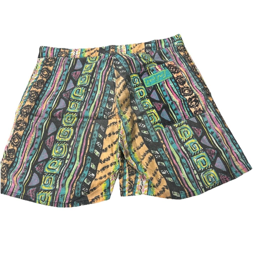 Paia Surf Shorts Aztec Colorful Small VINTAGE 90s Y2K Size 30 Hawaii Geometric